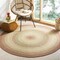 Safavieh Braided Round Area Rug, Rust and Multi - 4 x 4 ft. BRD303A-4R - alternate 5